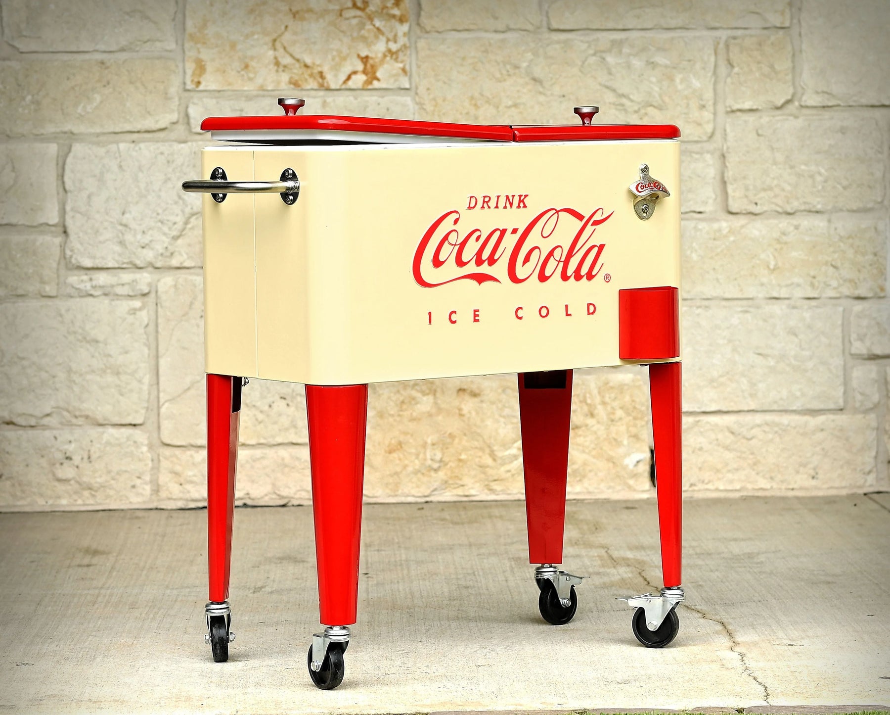 Leigh Country Licensed Coca - Cola Series CP 98111 Metal 60 Qt Outdoor Patio Cooler