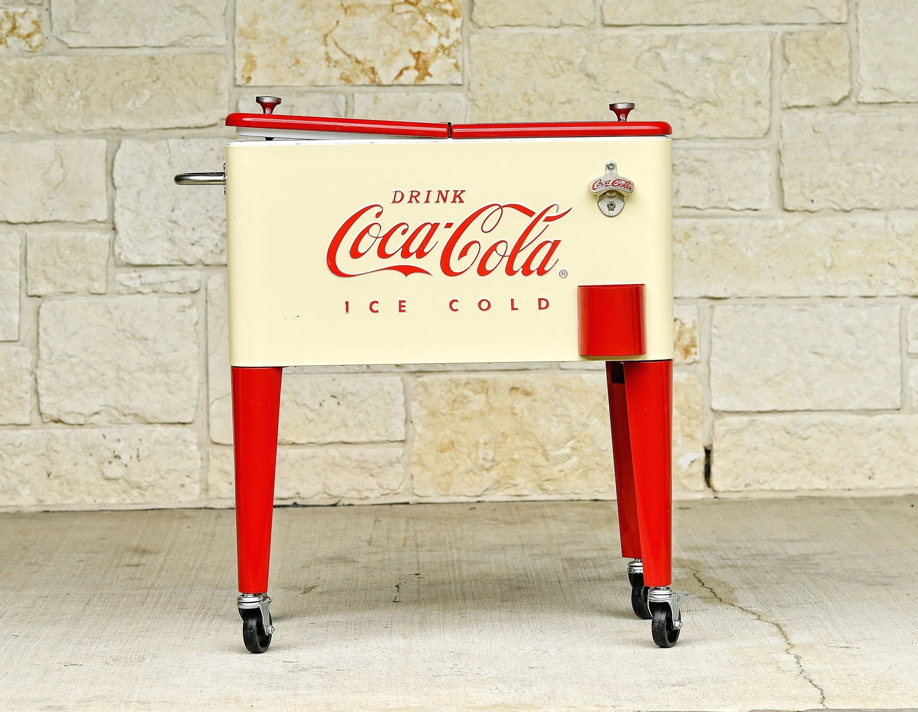 Leigh Country Licensed Coca - Cola Series CP 98111 Metal 60 Qt Outdoor Patio Cooler